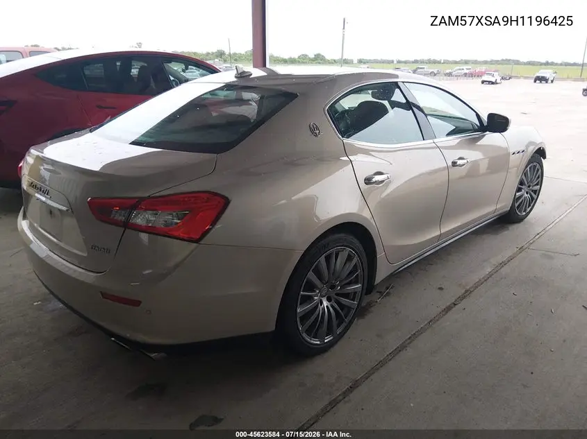 2017 Maserati Ghibli VIN: ZAM57XSA9H1196425 Lot: 45623584