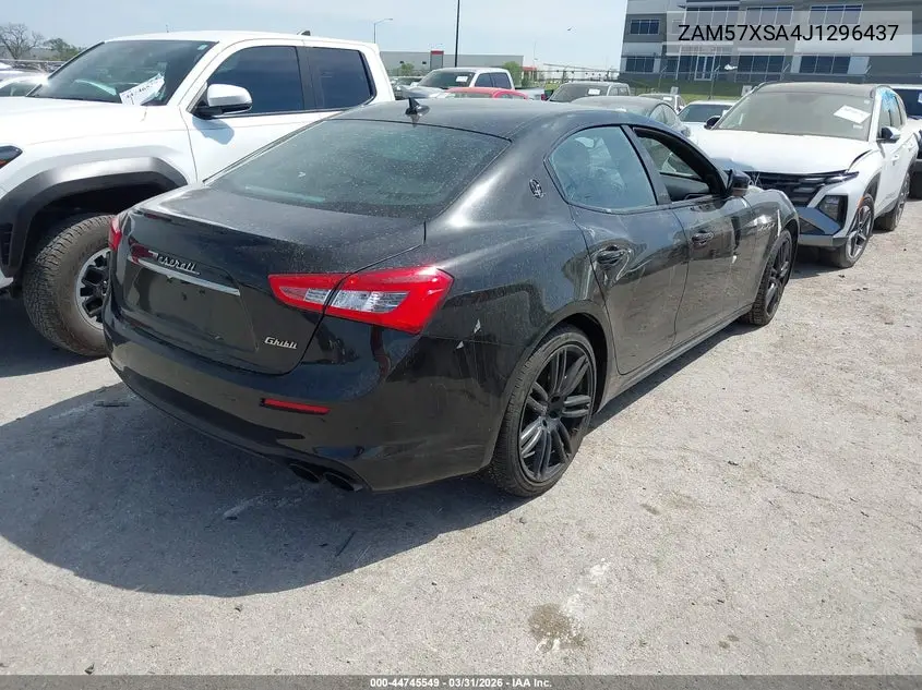 2018 Maserati Ghibli VIN: ZAM57XSA4J1296437 Lot: 44745549