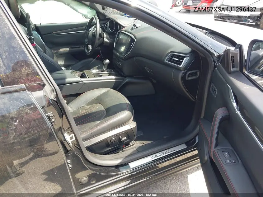 2018 Maserati Ghibli VIN: ZAM57XSA4J1296437 Lot: 44745549
