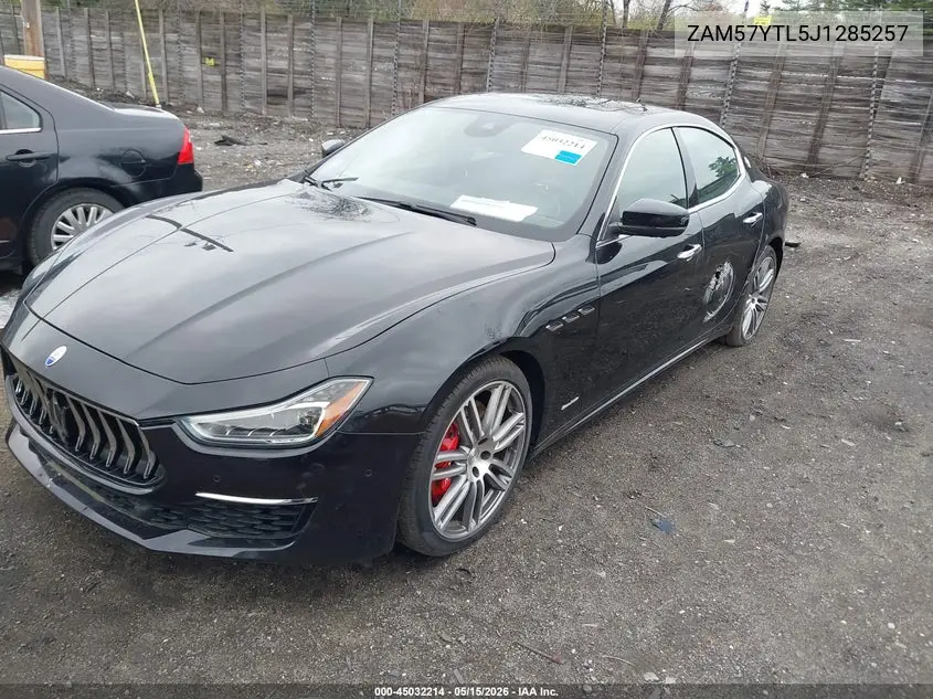 2018 Maserati Ghibli S Q4 Granlusso VIN: ZAM57YTL5J1285257 Lot: 45032214
