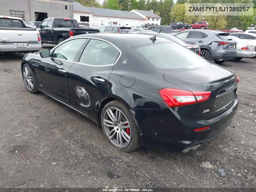 2018 Maserati Ghibli S Q4 Granlusso VIN: ZAM57YTL5J1285257 Lot: 45032214