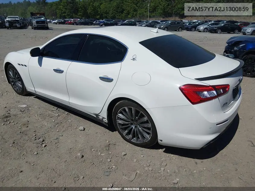 2018 Maserati Ghibli S Q4 VIN: ZAM57YTA2J1300859 Lot: 45269647