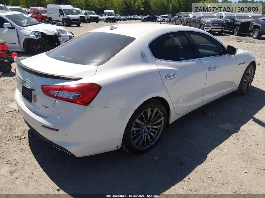 2018 Maserati Ghibli S Q4 VIN: ZAM57YTA2J1300859 Lot: 45269647