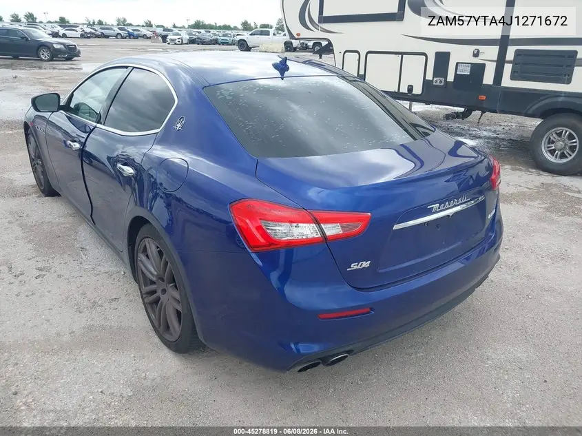 2018 Maserati Ghibli S Q4 VIN: ZAM57YTA4J1271672 Lot: 45278819