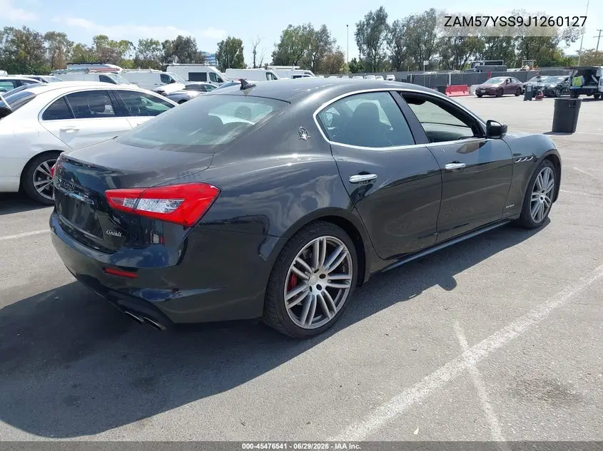 2018 Maserati Ghibli S Gransport VIN: ZAM57YSS9J1260127 Lot: 45476541
