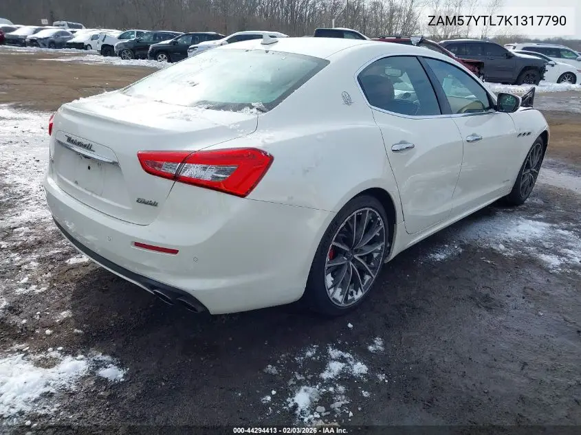 2019 Maserati Ghibli S Q4 Granlusso VIN: ZAM57YTL7K1317790 Lot: 44294413
