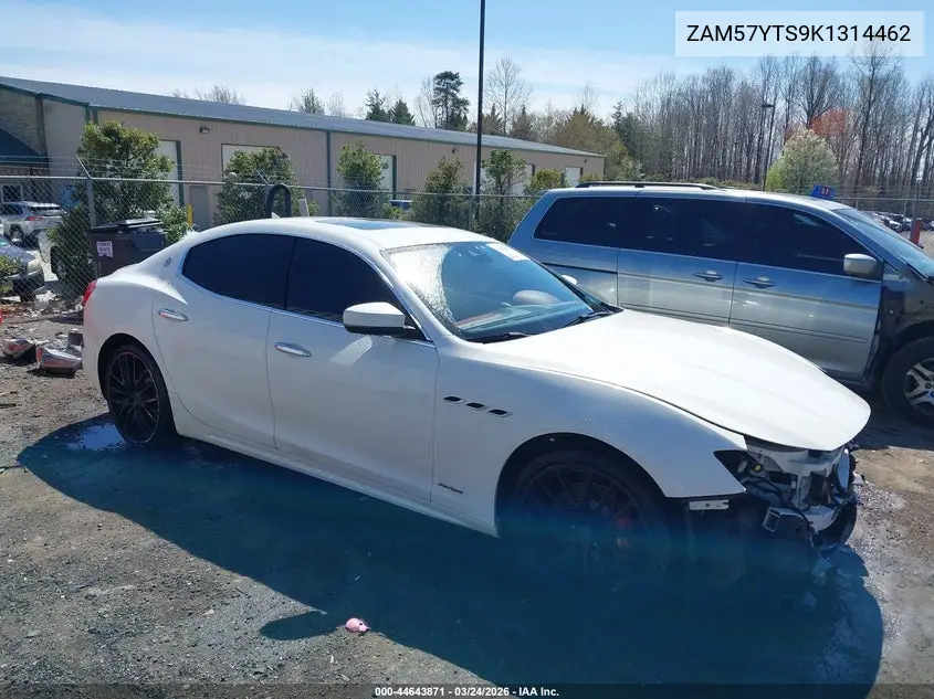 2019 Maserati Ghibli S Q4 Gransport VIN: ZAM57YTS9K1314462 Lot: 44643871