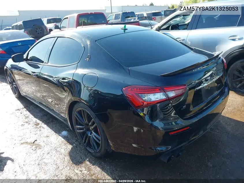 2019 Maserati Ghibli S VIN: ZAM57YSA2K1325053 Lot: 44822040