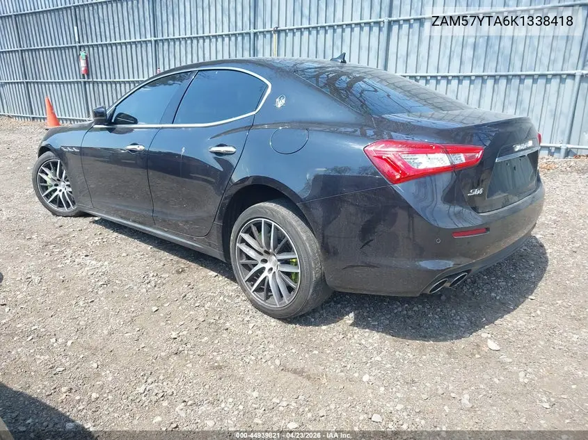 2019 Maserati Ghibli S Q4 VIN: ZAM57YTA6K1338418 Lot: 44939821