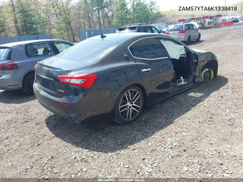 2019 Maserati Ghibli S Q4 VIN: ZAM57YTA6K1338418 Lot: 44939821