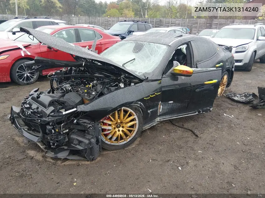 2019 Maserati Ghibli S Q4 VIN: ZAM57YTA3K1314240 Lot: 44956938