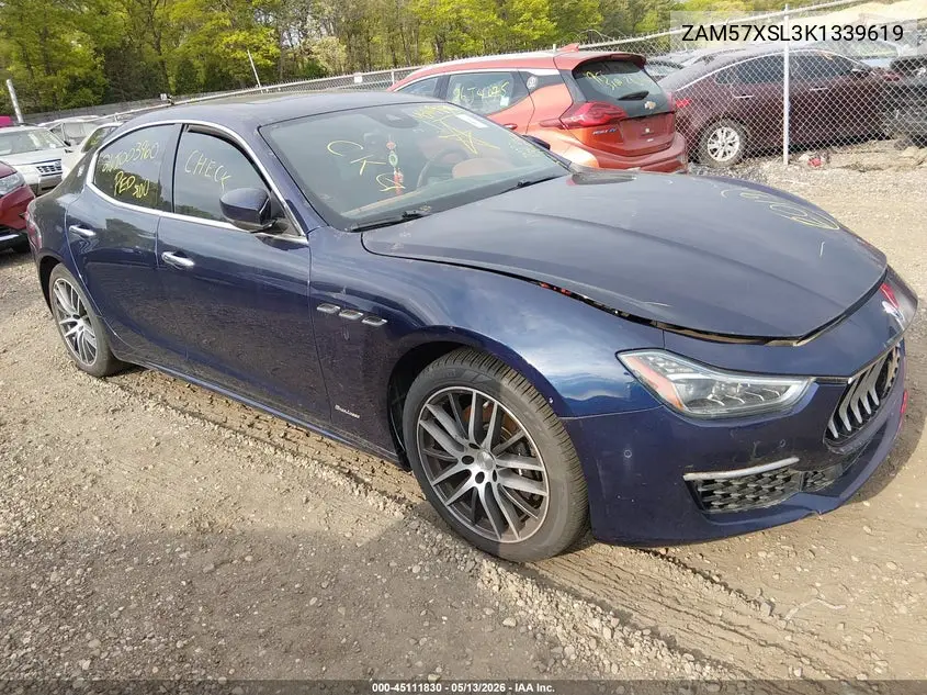 2019 Maserati Ghibli Granlusso VIN: ZAM57XSL3K1339619 Lot: 45111830