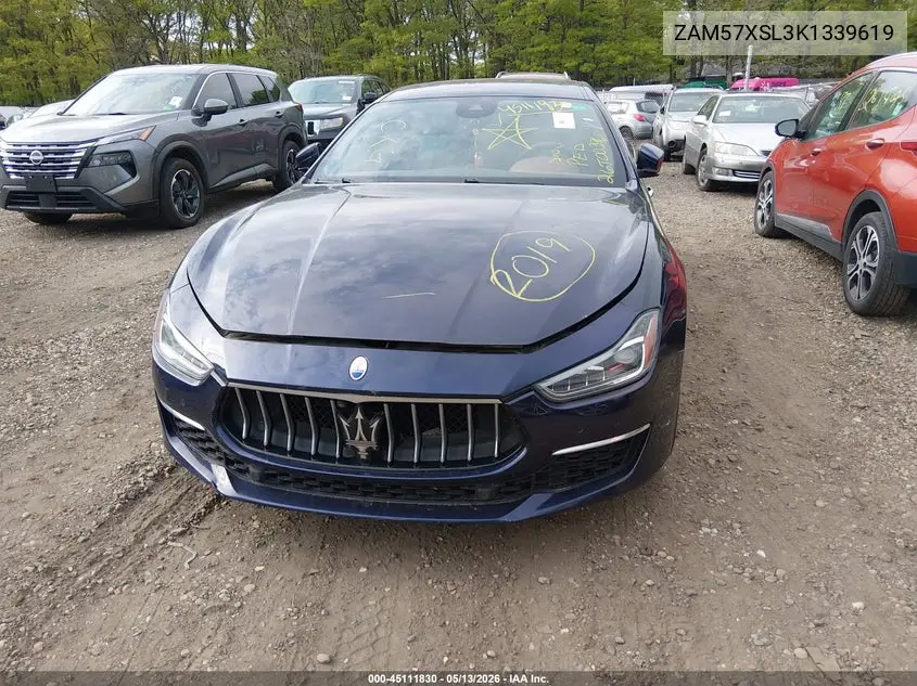 2019 Maserati Ghibli Granlusso VIN: ZAM57XSL3K1339619 Lot: 45111830