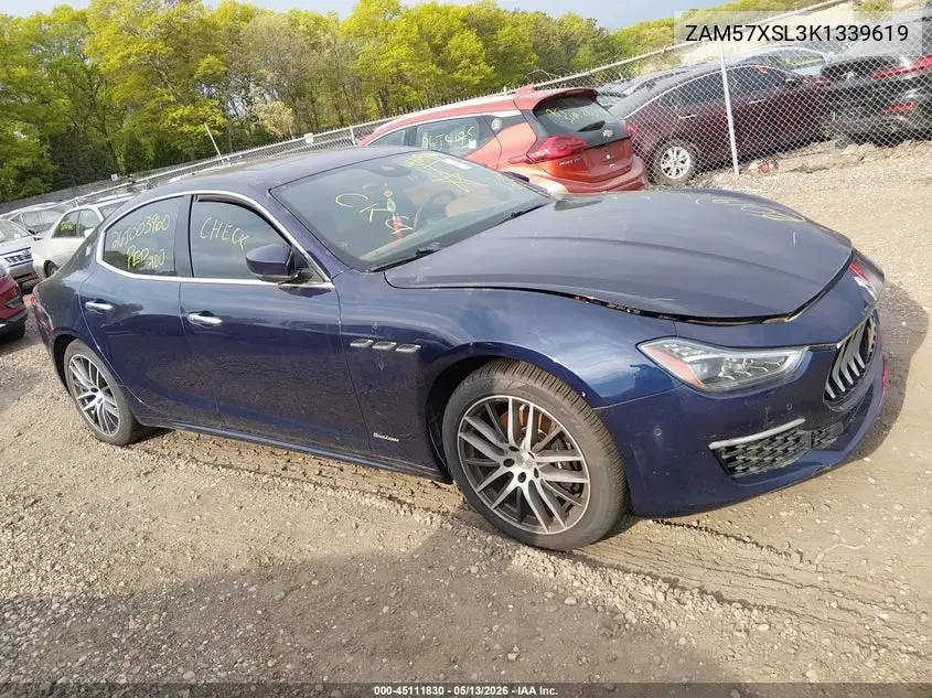 2019 Maserati Ghibli Granlusso VIN: ZAM57XSL3K1339619 Lot: 45111830