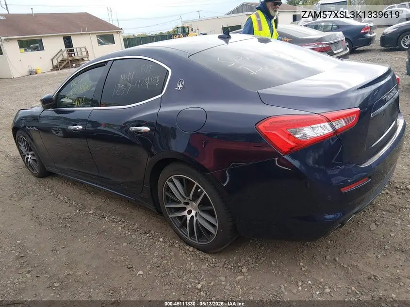 2019 Maserati Ghibli Granlusso VIN: ZAM57XSL3K1339619 Lot: 45111830