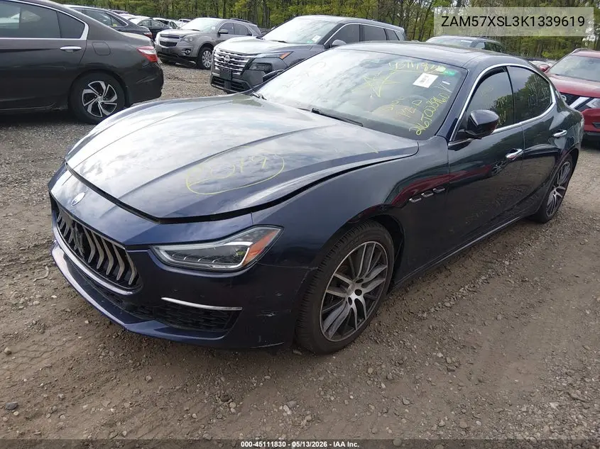 2019 Maserati Ghibli Granlusso VIN: ZAM57XSL3K1339619 Lot: 45111830