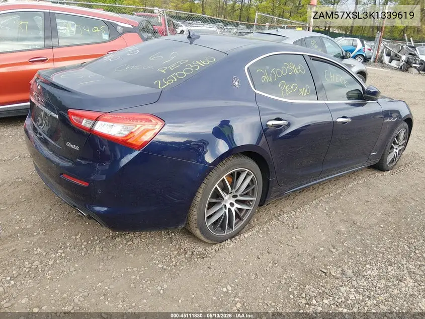 2019 Maserati Ghibli Granlusso VIN: ZAM57XSL3K1339619 Lot: 45111830