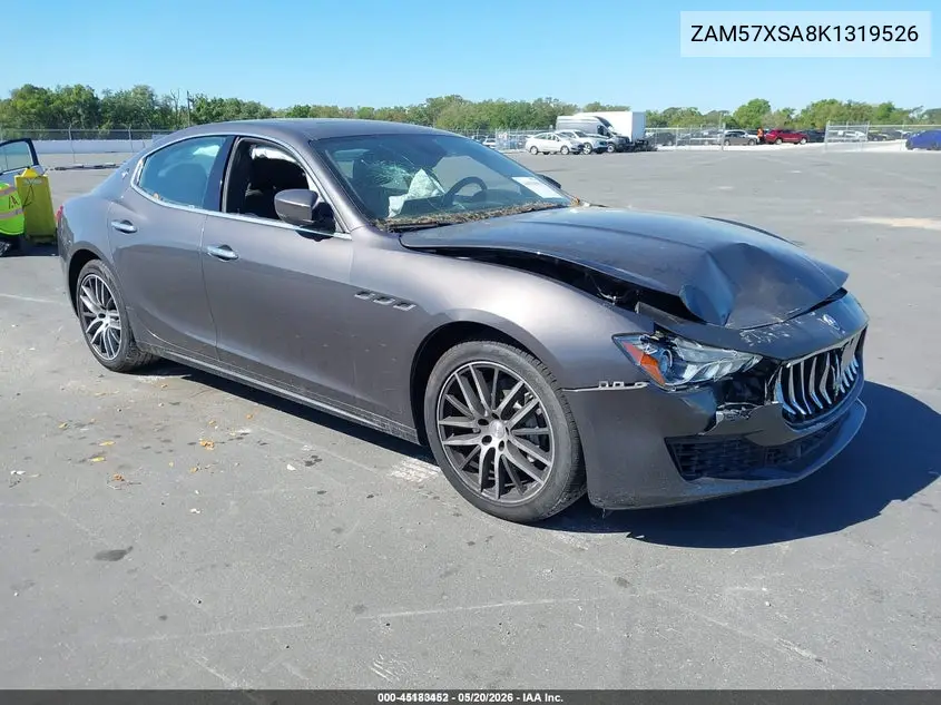 2019 Maserati Ghibli VIN: ZAM57XSA8K1319526 Lot: 45183452