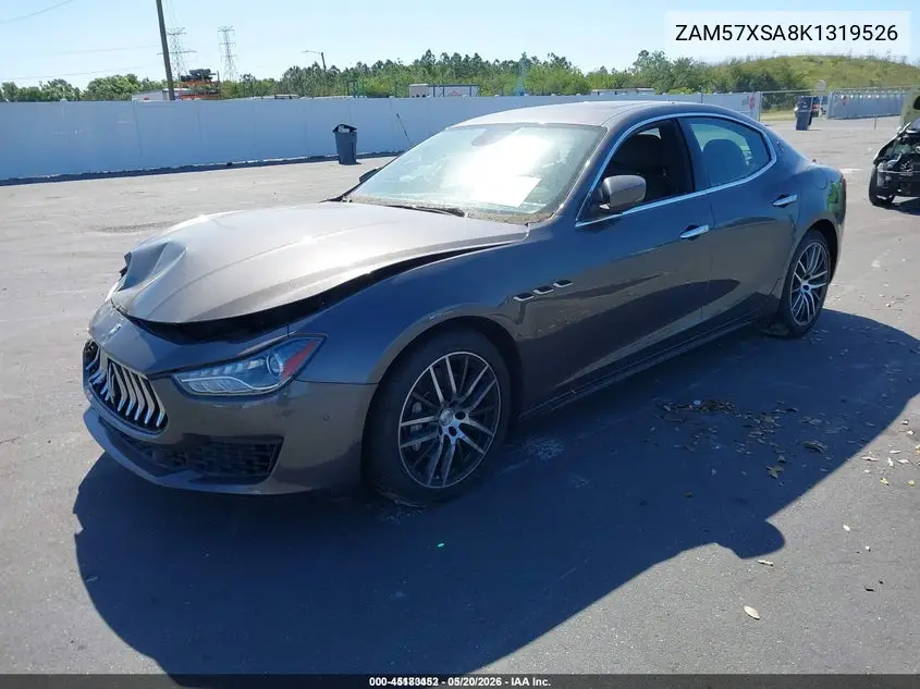 2019 Maserati Ghibli VIN: ZAM57XSA8K1319526 Lot: 45183452