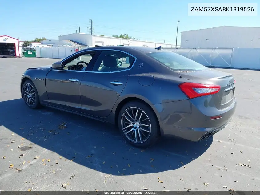 2019 Maserati Ghibli VIN: ZAM57XSA8K1319526 Lot: 45183452