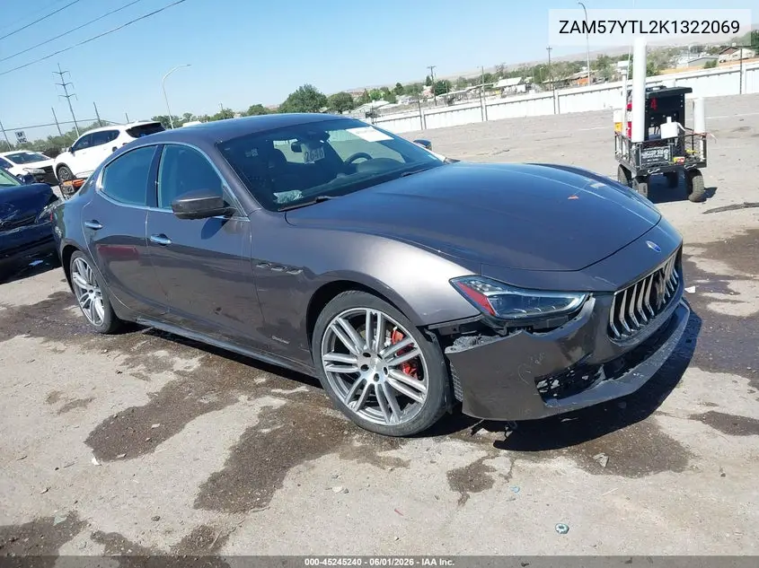 2019 Maserati Ghibli S Q4 Granlusso VIN: ZAM57YTL2K1322069 Lot: 45245240