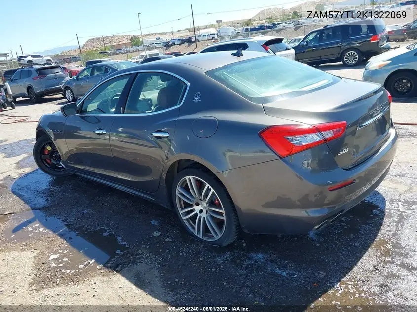 2019 Maserati Ghibli S Q4 Granlusso VIN: ZAM57YTL2K1322069 Lot: 45245240