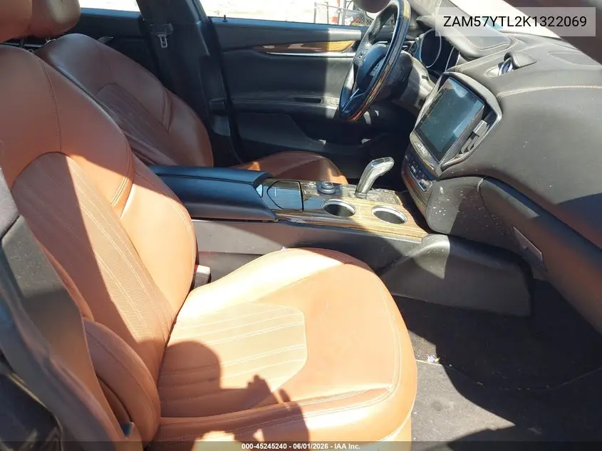 2019 Maserati Ghibli S Q4 Granlusso VIN: ZAM57YTL2K1322069 Lot: 45245240