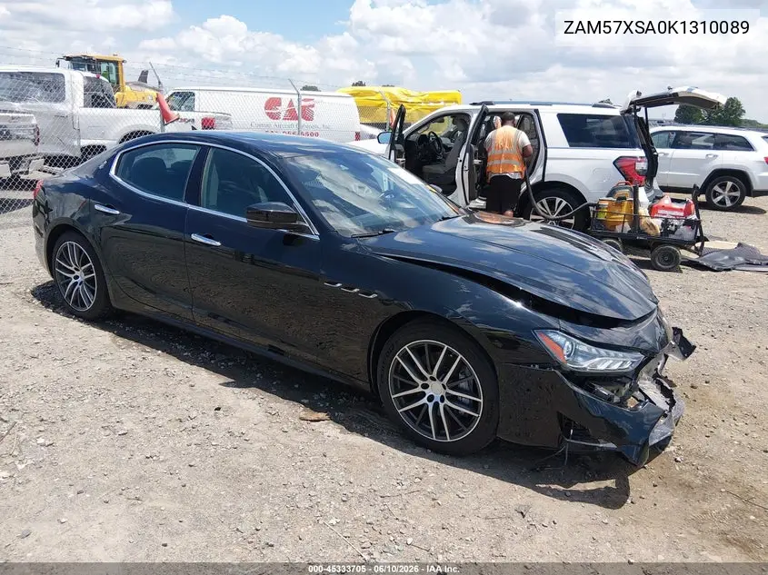 2019 Maserati Ghibli VIN: ZAM57XSA0K1310089 Lot: 45333705
