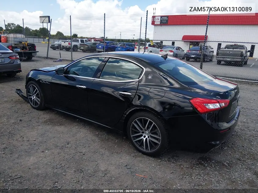 2019 Maserati Ghibli VIN: ZAM57XSA0K1310089 Lot: 45333705