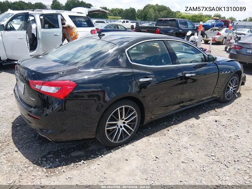 2019 Maserati Ghibli VIN: ZAM57XSA0K1310089 Lot: 45333705