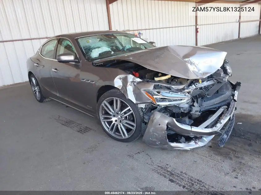 2019 Maserati Ghibli S Granlusso VIN: ZAM57YSL8K1325124 Lot: 45462174