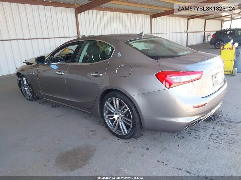 2019 Maserati Ghibli S Granlusso VIN: ZAM57YSL8K1325124 Lot: 45462174