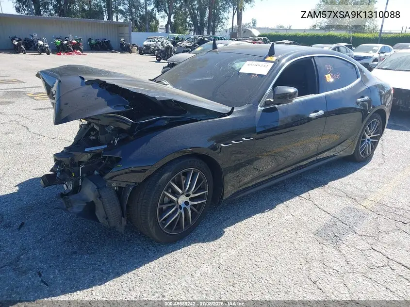 2019 Maserati Ghibli VIN: ZAM57XSA9K1310088 Lot: 45589242