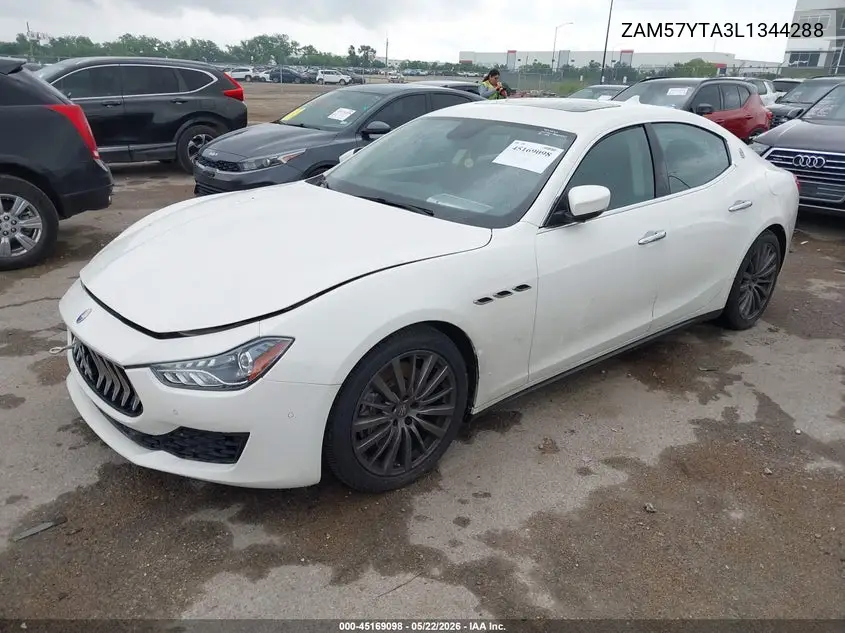 2020 Maserati Ghibli S Q4 VIN: ZAM57YTA3L1344288 Lot: 45169098