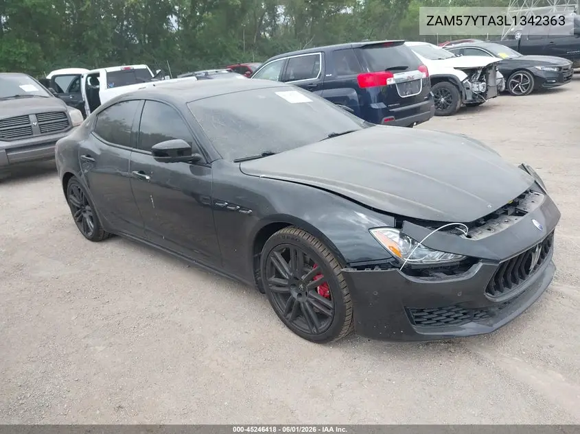 2020 Maserati Ghibli S Q4 VIN: ZAM57YTA3L1342363 Lot: 45246418