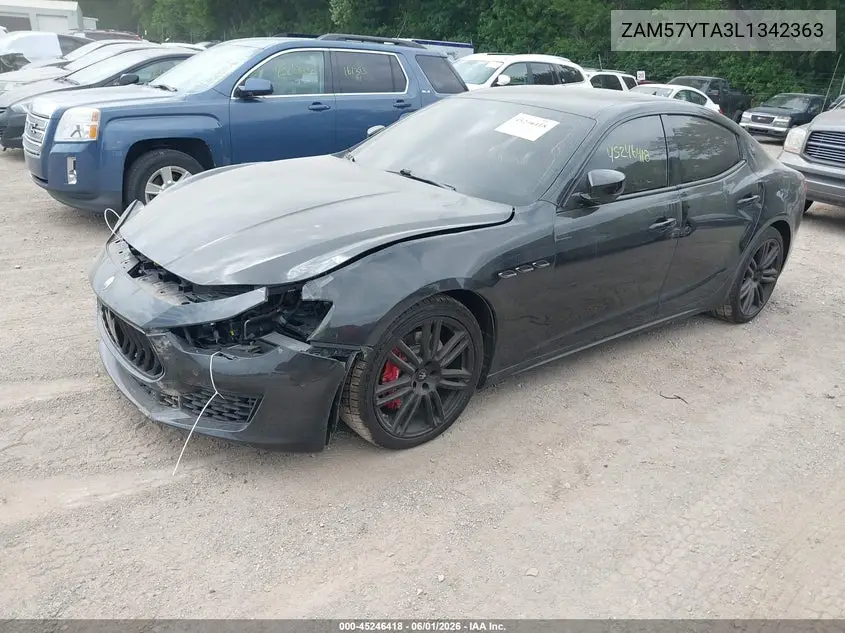 2020 Maserati Ghibli S Q4 VIN: ZAM57YTA3L1342363 Lot: 45246418
