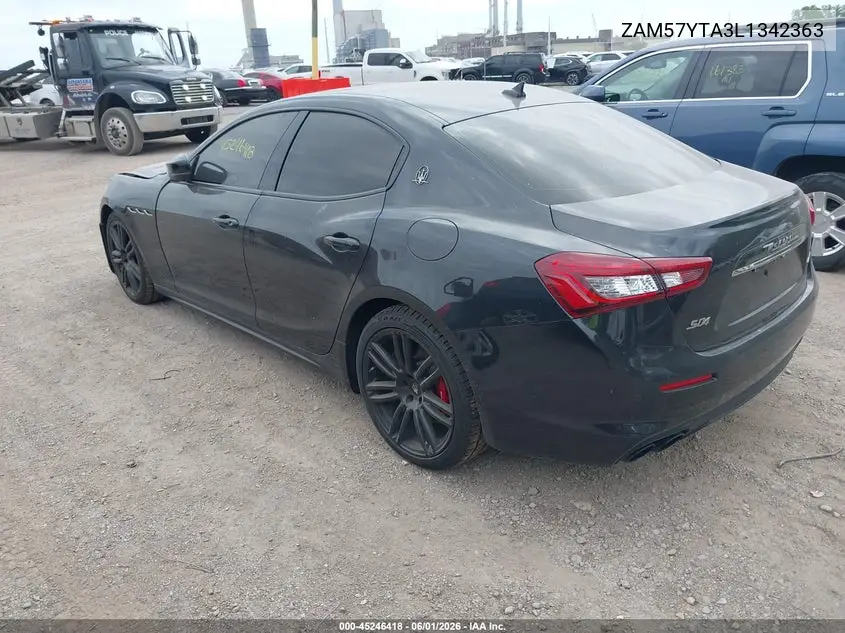2020 Maserati Ghibli S Q4 VIN: ZAM57YTA3L1342363 Lot: 45246418