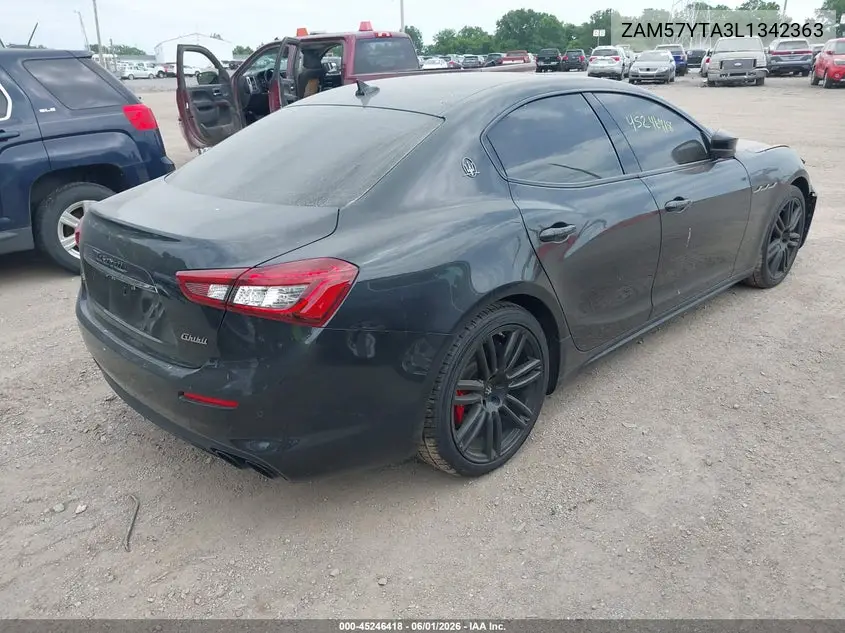 2020 Maserati Ghibli S Q4 VIN: ZAM57YTA3L1342363 Lot: 45246418