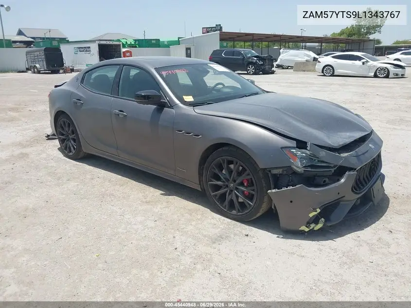 2020 Maserati Ghibli S Q4 Gransport VIN: ZAM57YTS9L1343767 Lot: 45440948
