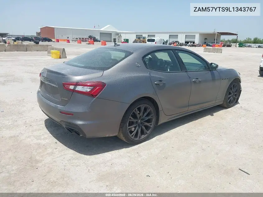 2020 Maserati Ghibli S Q4 Gransport VIN: ZAM57YTS9L1343767 Lot: 45440948