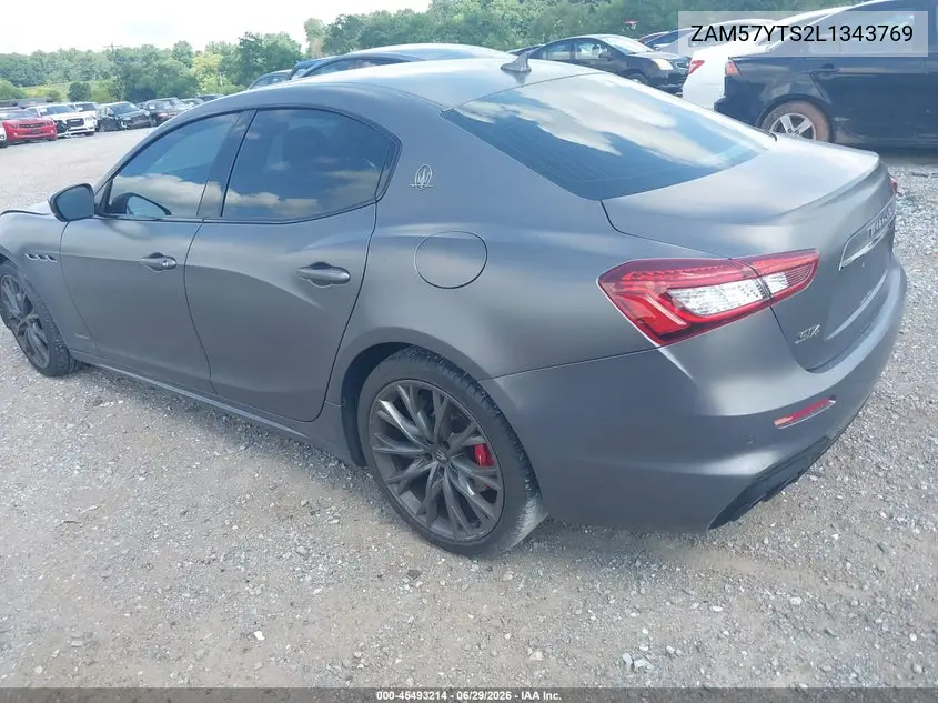 2020 Maserati Ghibli S Q4 Gransport VIN: ZAM57YTS2L1343769 Lot: 45493214