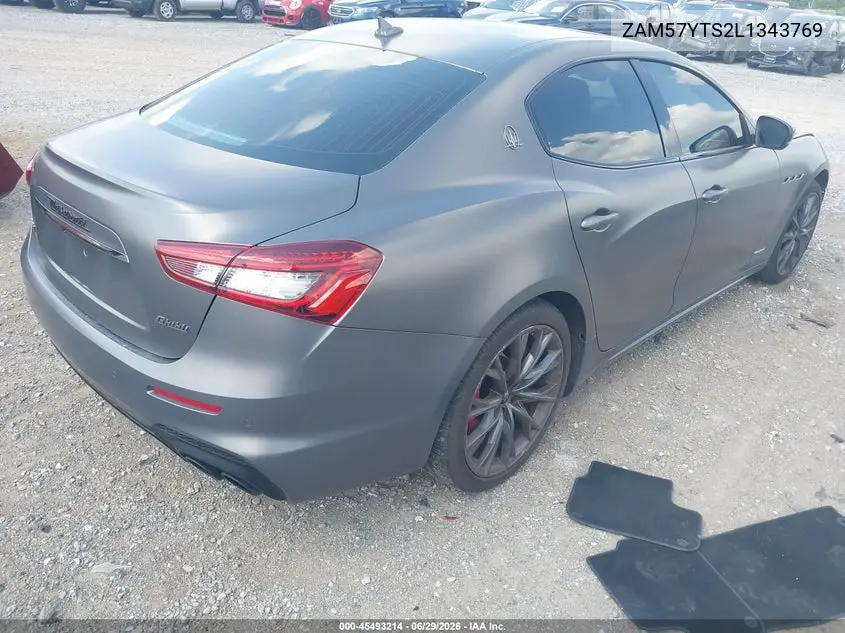 2020 Maserati Ghibli S Q4 Gransport VIN: ZAM57YTS2L1343769 Lot: 45493214