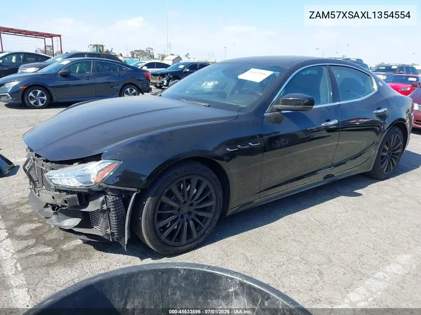 2020 Maserati Ghibli VIN: ZAM57XSAXL1354554 Lot: 45533596