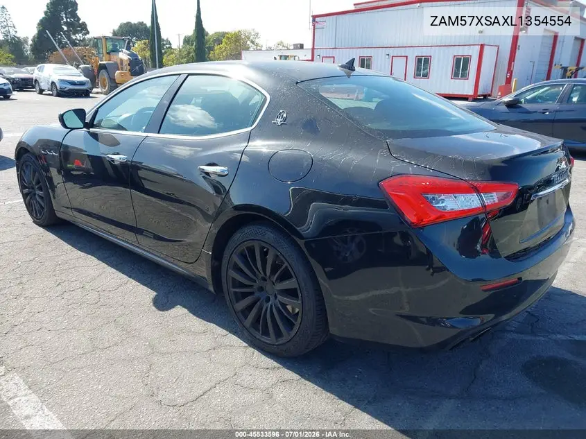 2020 Maserati Ghibli VIN: ZAM57XSAXL1354554 Lot: 45533596