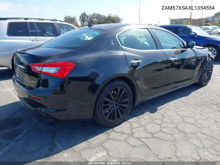 2020 Maserati Ghibli VIN: ZAM57XSAXL1354554 Lot: 45533596