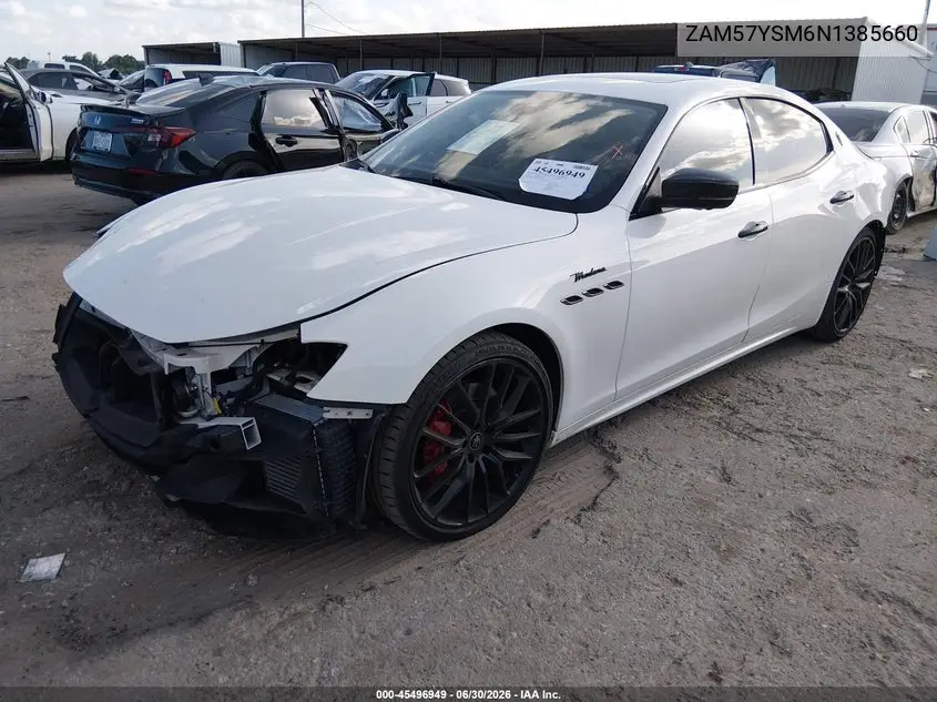 2022 Maserati Ghibli Modena VIN: ZAM57YSM6N1385660 Lot: 45496949