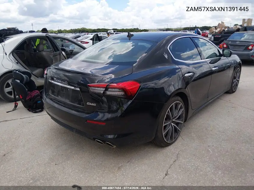 2022 Maserati Ghibli Gt VIN: ZAM57XSAXN1391445 Lot: 45617454