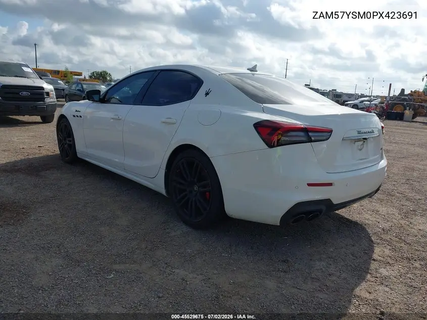 2023 Maserati Ghibli Modena VIN: ZAM57YSM0PX423691 Lot: 45529675