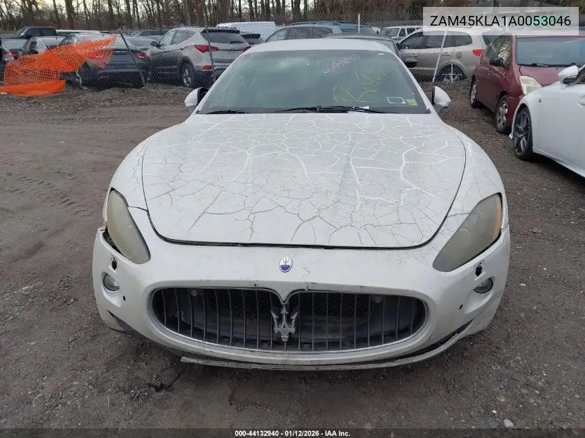 2010 Maserati Granturismo S Automatic VIN: ZAM45KLA1A0053046 Lot: 44132940