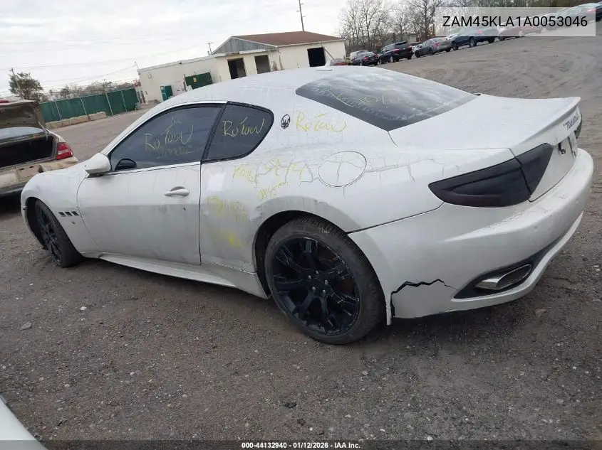 2010 Maserati Granturismo S Automatic VIN: ZAM45KLA1A0053046 Lot: 44132940